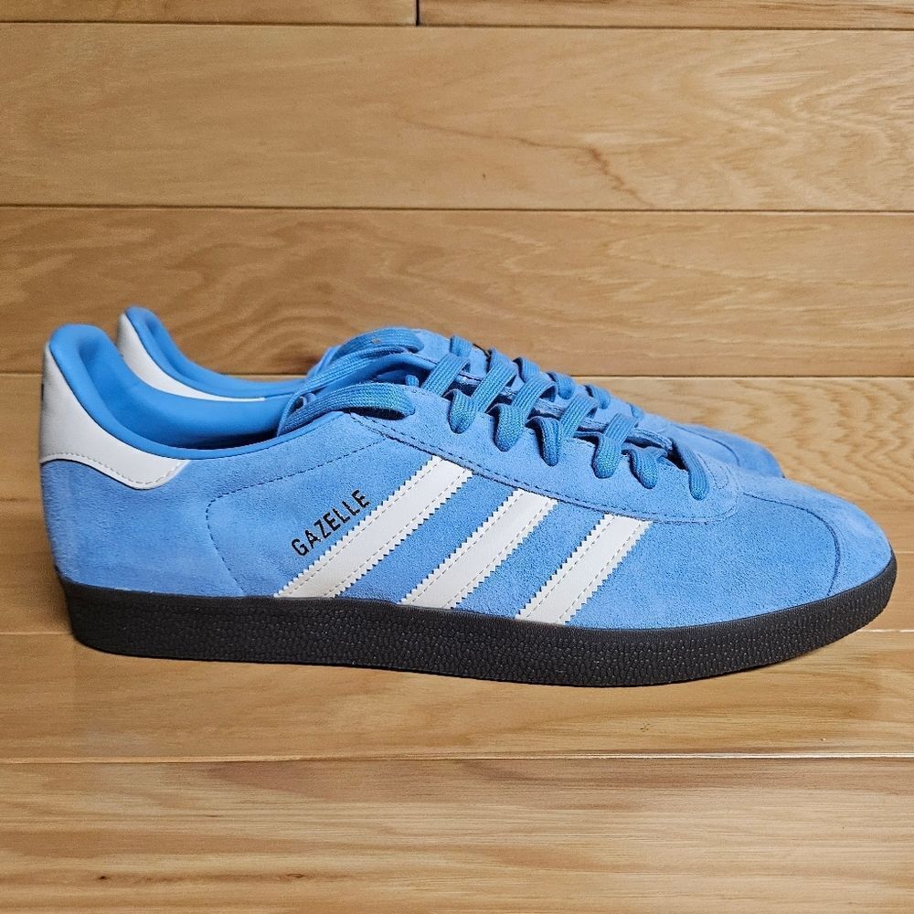 Adidas Originals Gazelle Sky Blue White Gum Mens Trainer Shoe Sneaker ID6104